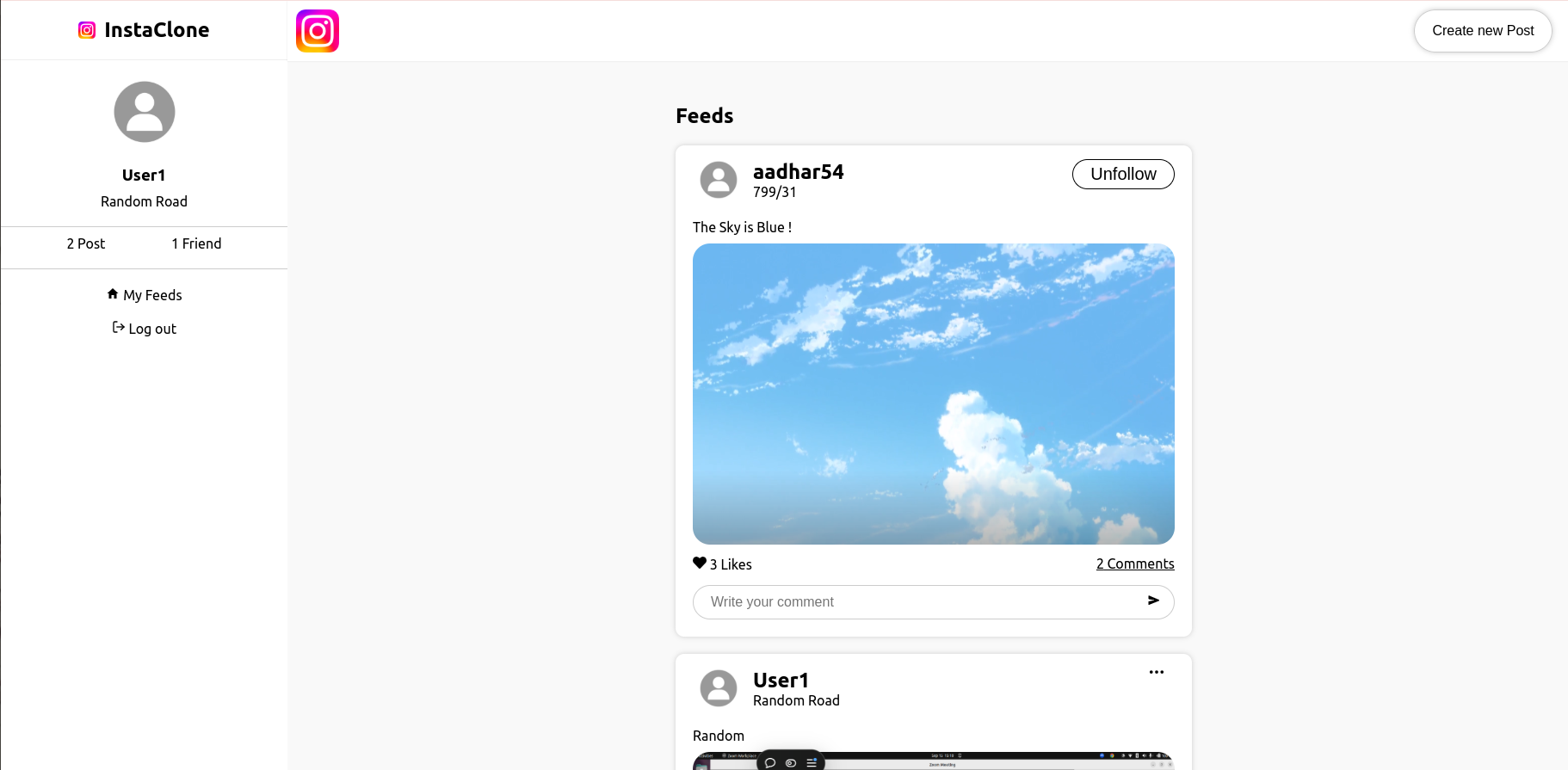 Insta Clone